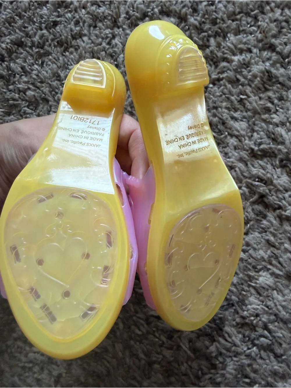 Disney Princess Belle Dress-Up Shoes / Play Slippers - Size 7/8
